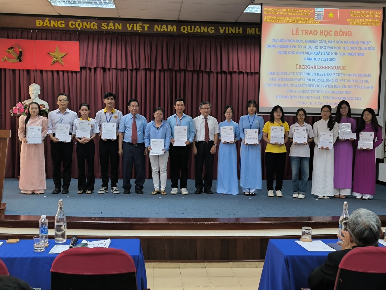 03 SINH VIÊN TRƯỜNG CĐCĐ SÓC TRĂNG NHẬN HỌC BỔNG HESSEN NĂM 2024